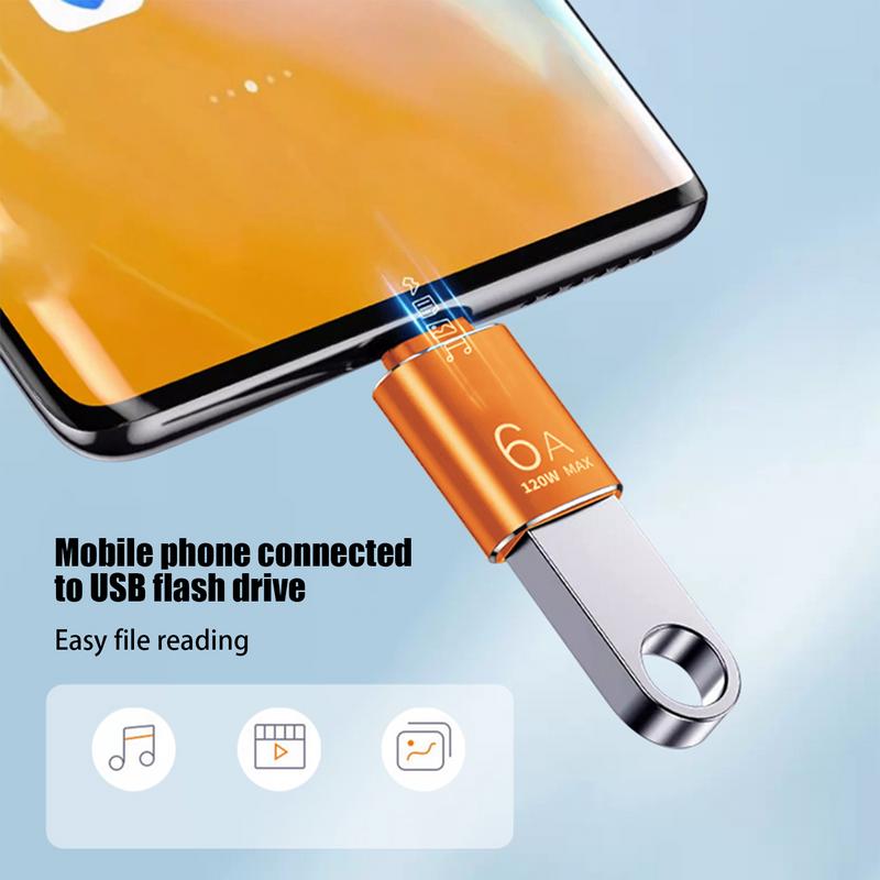 USB OTG Adapter Efficient USB C To USB Female Adapter USB C To USB 3.1 Adapter Compact Cell Phone OTG Adapters Type C Converter