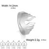 My Shape Punk Flame Rings for Women Men Stainless Steel Gold Color Fire Shape Boys Hip Hop Finger Rings Party Jewelry Gifts Male