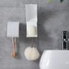 Shower Wall Soap Holder Sponge Caddy With Hooks And Lid Drainage Soap Organizer Box Container Sponge Caddy For Home Kitchen Sink
