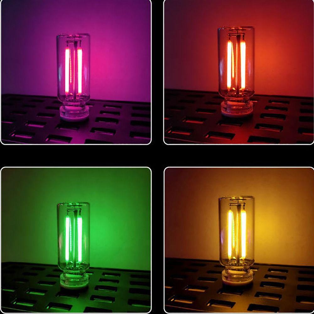 2Pcs Eye Protection LED Filament Glass Bulb Glass Material USB LED Bulb Car Decoration
