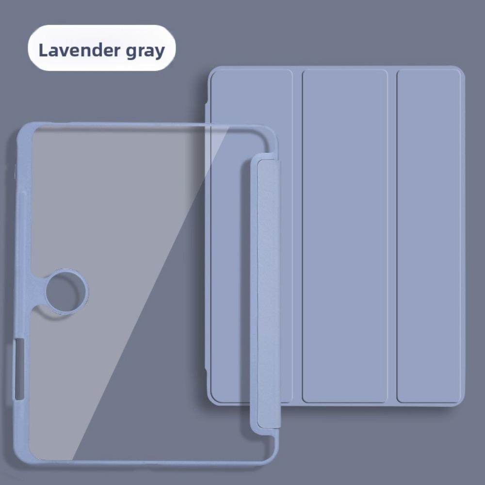 For OPPO Pad 4 Pro Case with Air 23 Pen Slot 11.4 12.1 Inch Transparent Anti Bend Leather Cover for Tablet