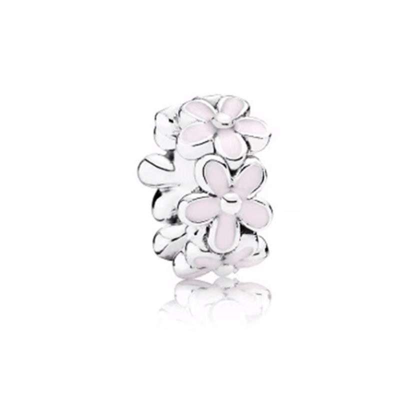 Sparkling and Polished Lines Spacer Charm Bead for Women Fit European Original Silver Bracelet DIY Fine Jewelry Gift
