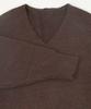 Yours Wool Blend Knit Pullover BEXU1752 Medium Charcoal V-Neck Women's
