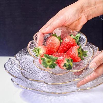 Ruhan Japanese Hammered Glass Serving Plate
