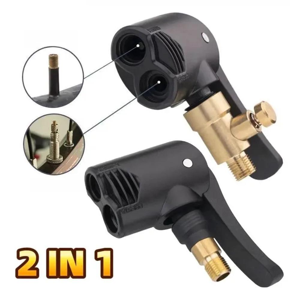 Reifenluftpumpe Düse Reifenfüllventil Adapter Praktischer Aufblasbare Pumpe Stecker Reifenfüller Chuck für Fahrrad/Motorrad