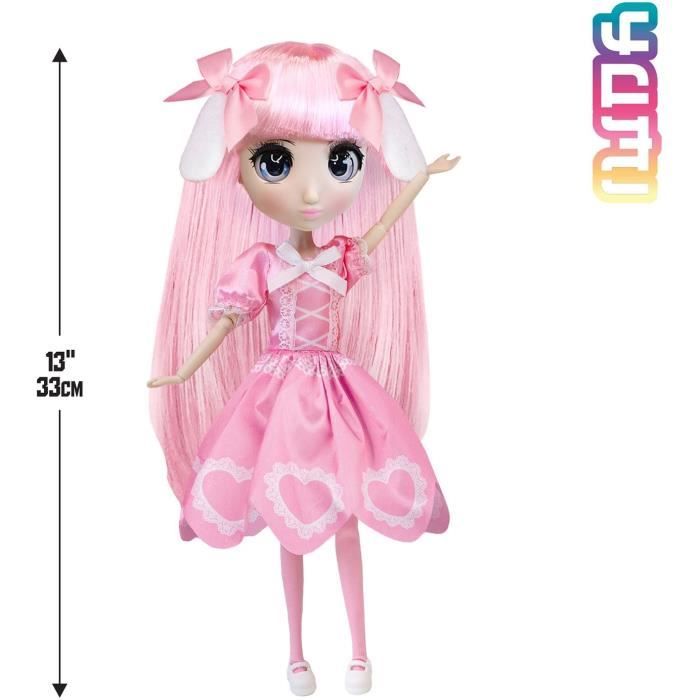 Păpușă Mare Kawaii stil Japonia 30 cm - Păpușă Yumi - BANDAI - Licență Oficială Shibajuku Anime