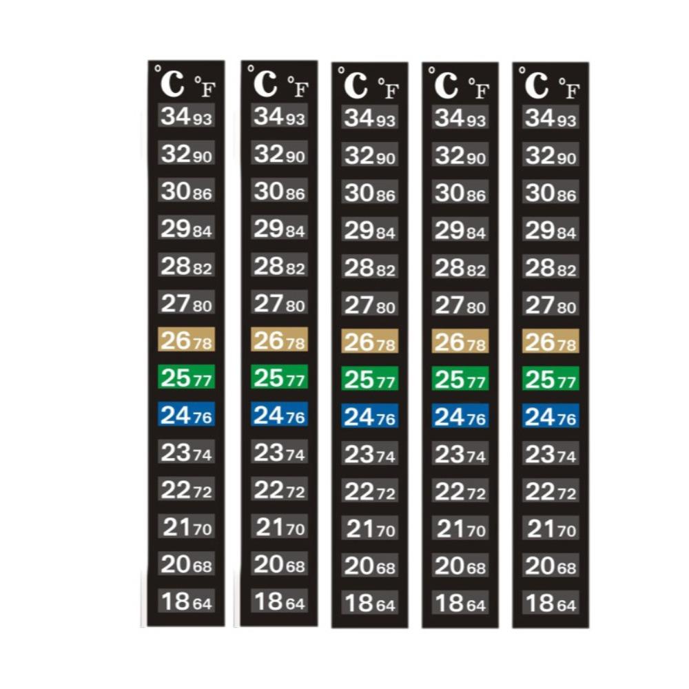 5Pcs 4-36 0-50 Aquarium Number Sticky Dual Scale Stick-on Thermometer Aquarium