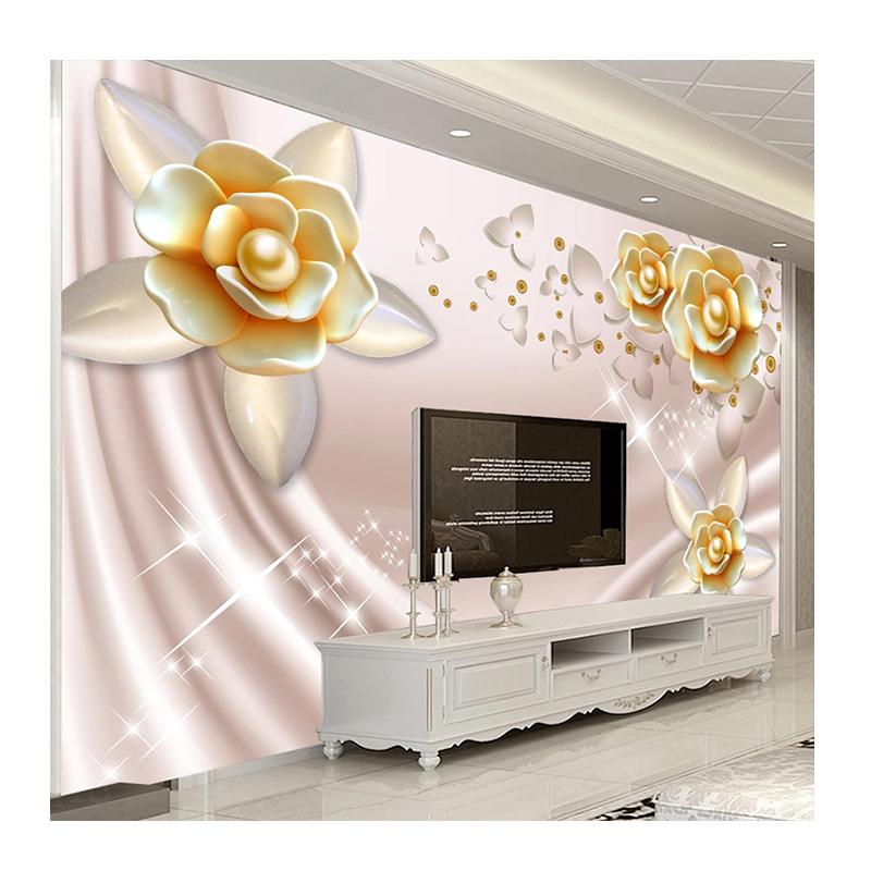 

Флізелінові 3D шпалери Фреска Лотоси Ювелірні вироби Вітальня ТБ Диван Спальня Фонова стіна Фреска Домашній декор 200 cm(W) x 140 cm(H)