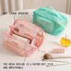 Portable Travel Toiletry Storage Women Organizer Bag Mesh Makeup Bags Large Capacity Tote Skincare Makeup Case