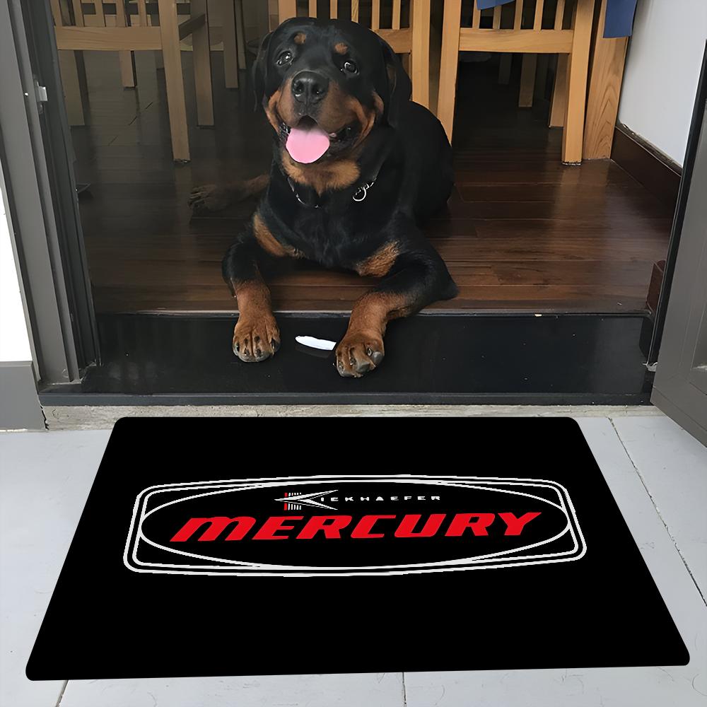 Mercury Racing Door Mat Washable Non-Slip Living Room Sofa Chairs Area Mat Kitchen Welcome Doormat