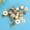 10Pcs Feet Nailhead Purse Handbag Luggage Flat Stud Rivet 12mm Brass Material Leather Craft