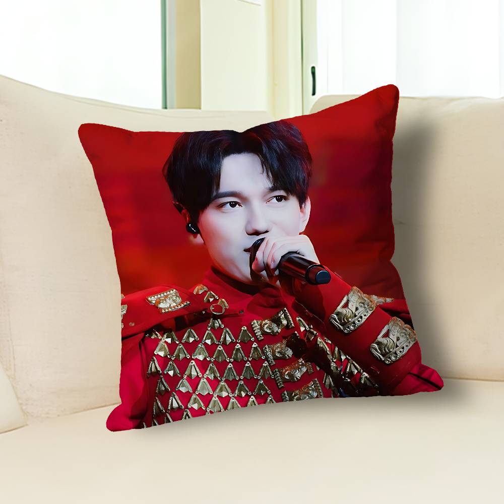 Singer D-Dimash K-Kudaibergens Celebrity Merchandise All-Match Printed Pillow Case Sofa Car Office Room Decoration Protector