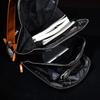 Genuine Cow Leather Designer Backpack Rucksack Double ZIP Round Zipper Business Bag C04 VAJURA Black
