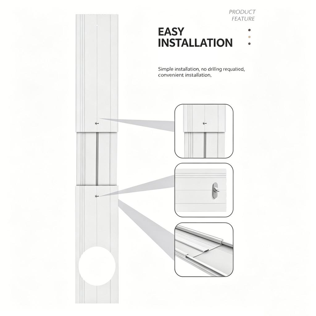 Portable Conditioner Window Kit for Hose, Adjustable Vent Kit for Sliding