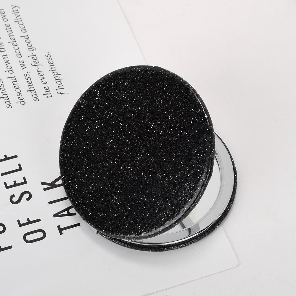 Miroir de maquillage compact double face en forme de cœur pour les résidences étudiantes