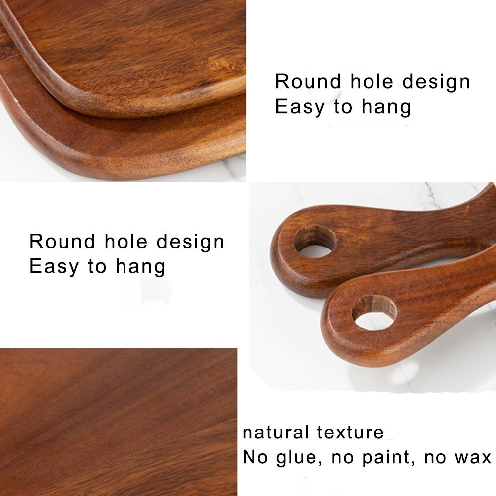 Acacia Wood Cutting Board Thickened Chopping Board Antibacterial Home Cutting Meat Vegetables Fruit and Cheese Kitchen tools