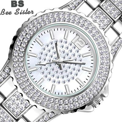 BEE SISTER BS Orologi da polso retrò da donna Orologi da donna Orologi al quarzo da donna in acciaio inossidabile argento