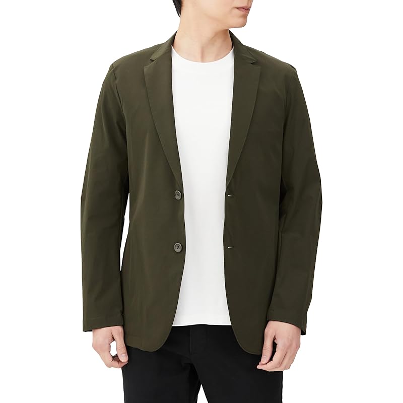 

[Gunze] tailored jacket BODY WILD/Body Wild lightweight quick drying stretch material Washable men s dark khaki