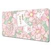 Urso fofo rosa desenhos animados flores grande longo mouse pad espessado presente para meninos e meninas tapete de mesa tapete de decoração criativa para casa