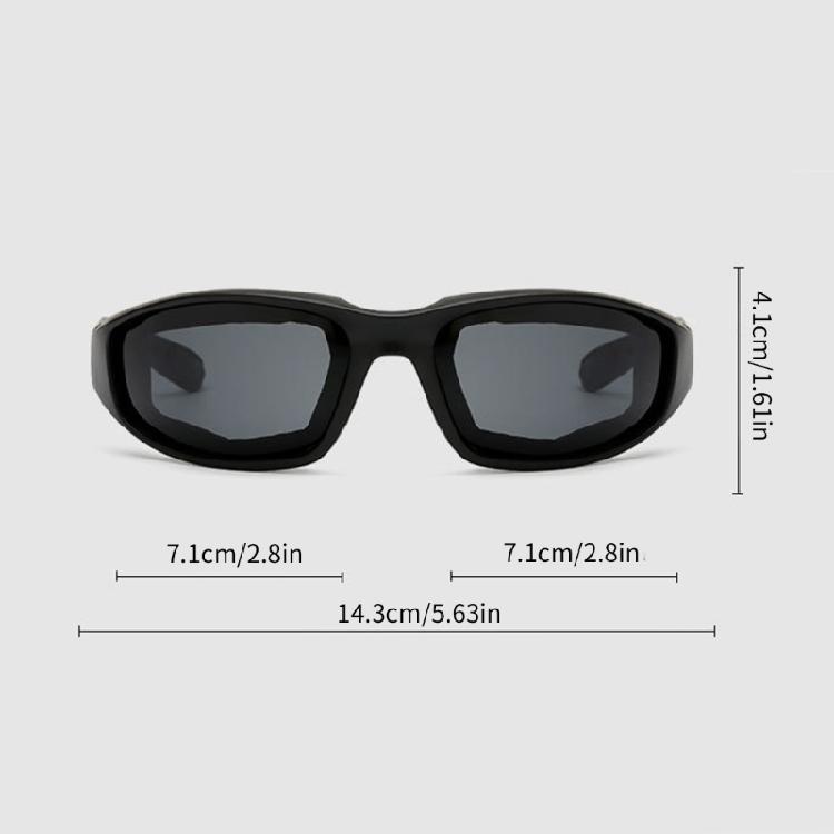 Fahrradsonnenbrille mit Schwammpolsterung UV-beständig Herren Damen Sonnenbrille
