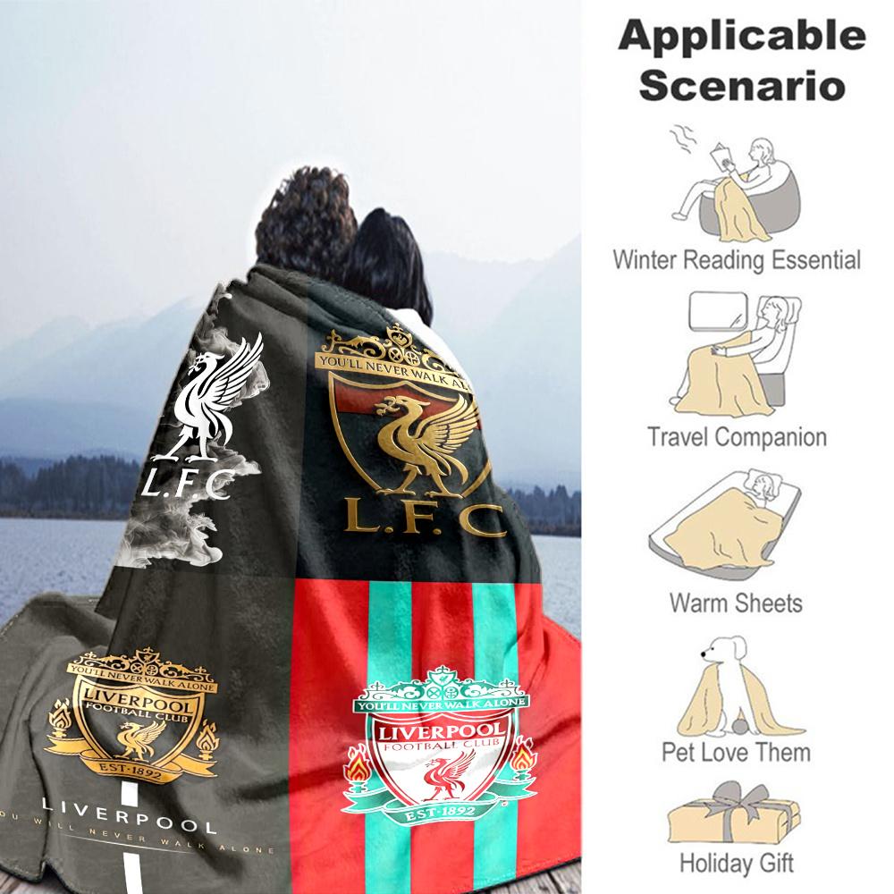 Liverpool Football Blanket Ultrasoft Perfect For Office Chair Sofa Picnics Four Seasons Multipurpose Warmthful Decor Gifts For Family Or Friends