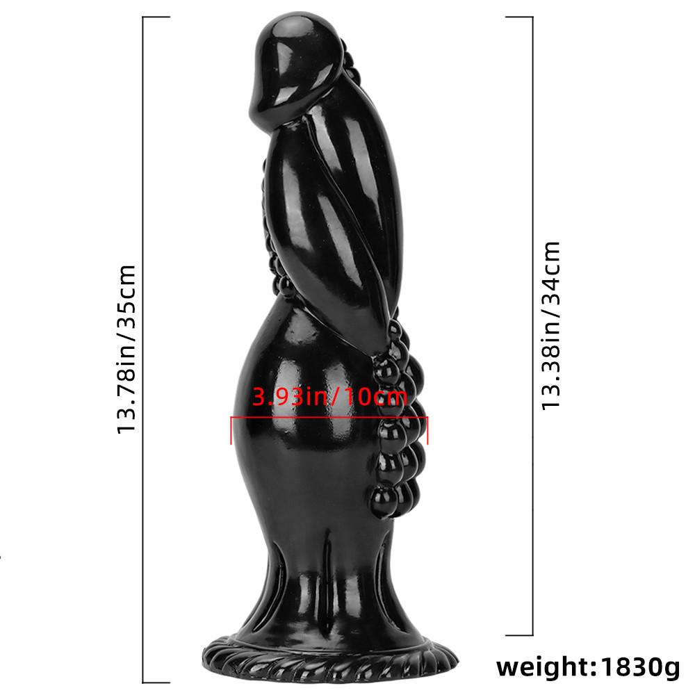 Oversized Butt Plug Shaped Anal Plug Dilator Masturbator Big Black Dildo Sex Toys Fisting  Realistic Penis BDSM