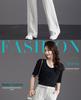 Pure Cotton High-Waisted Wide-Leg Pants for Women, Loose Drapey Fit, Perfect for Spring/Summer 2026.