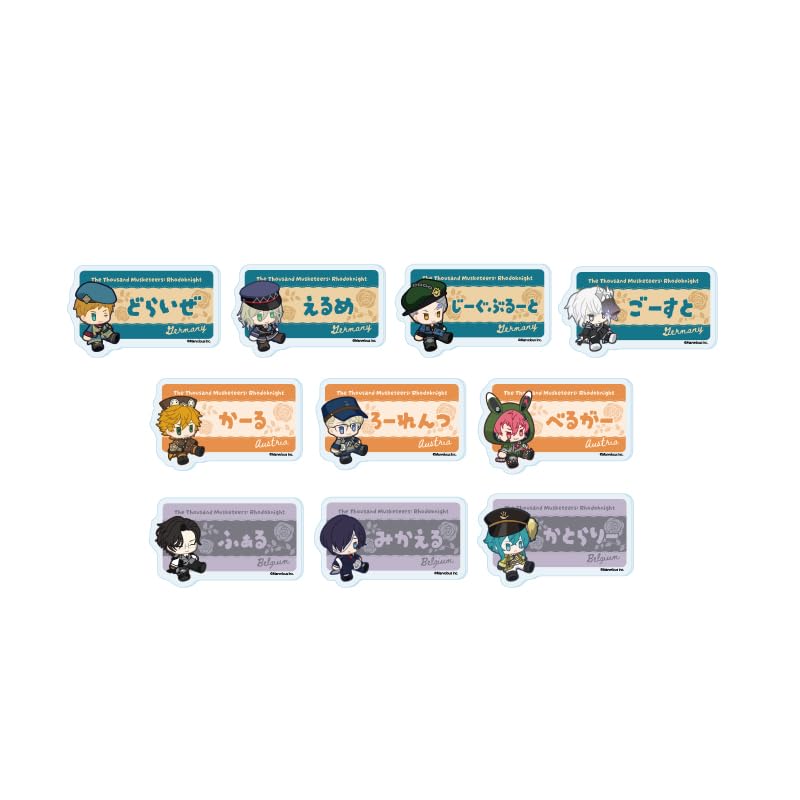 

Senjyushi Rhodoknight 03 Vol.3 [Official Illustration] Name Acrylic Plate Badge 10-Pack Box