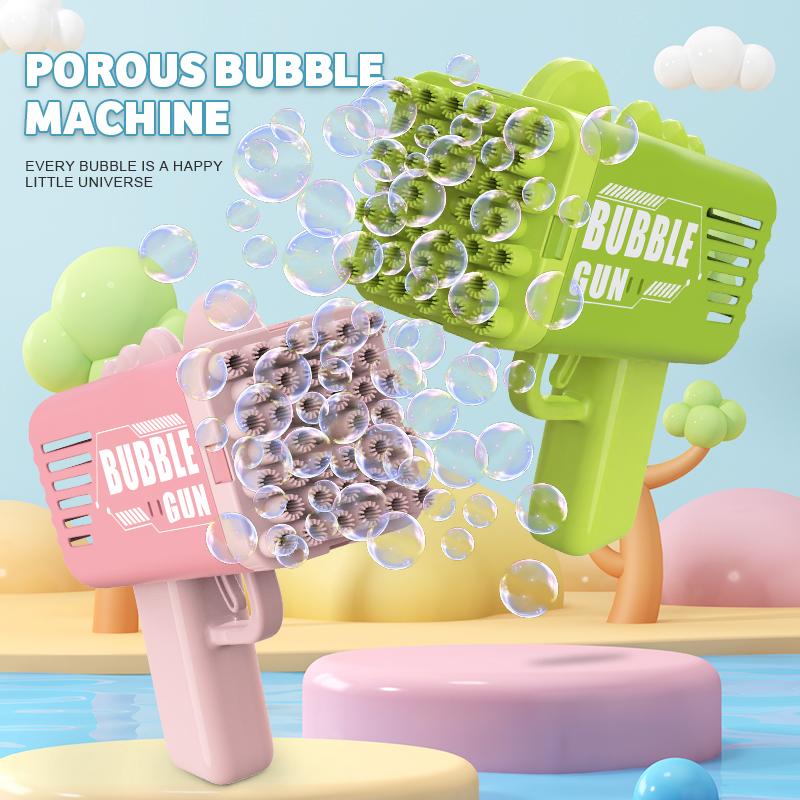 Electric Handheld Dinosaur Bubble Gun Kids Bubble Gun Outdoor Plaything Parent-Child Interaction Present Without Bubble Water Battery