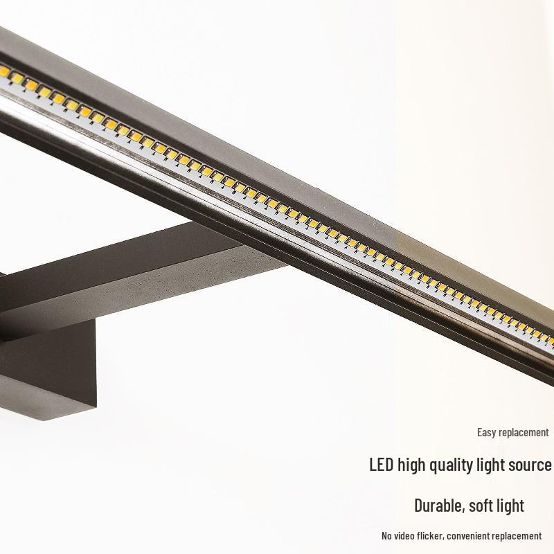 LED Bathroom Mirror with Fill Light - Modern Simple Design for Vanity, Cabinet, or Hallway