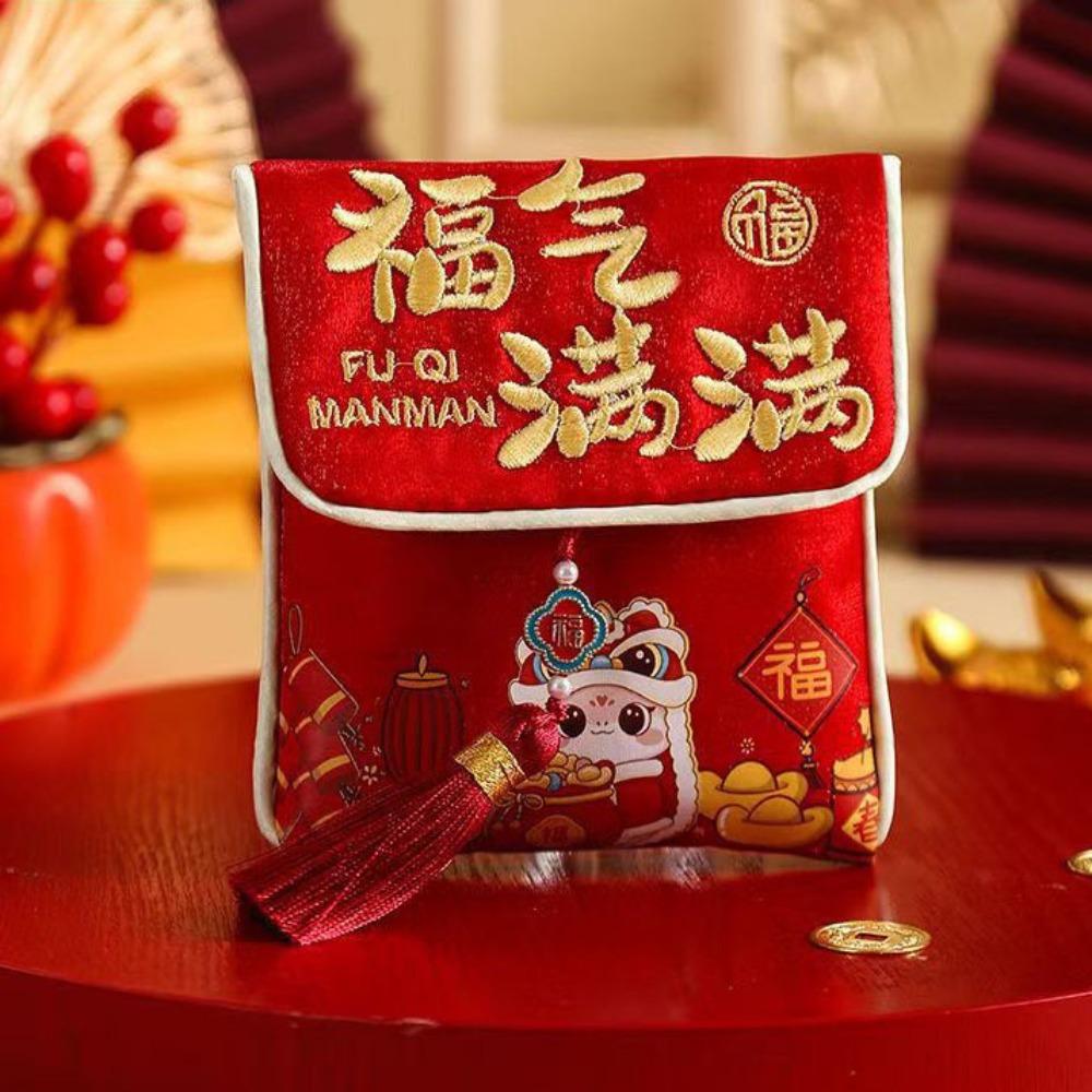 New Traditional New Year New Year Pocket Bag Good Lucky Blessing Cloth Lucky Money Bag Gift Bags Spring Festival
