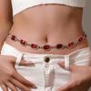 1Pcs Vintage Metal Crystal Rhinestone Waist Belly Belt Chain For Women New Fashion Summer Beach Bikini Body Jewelry New