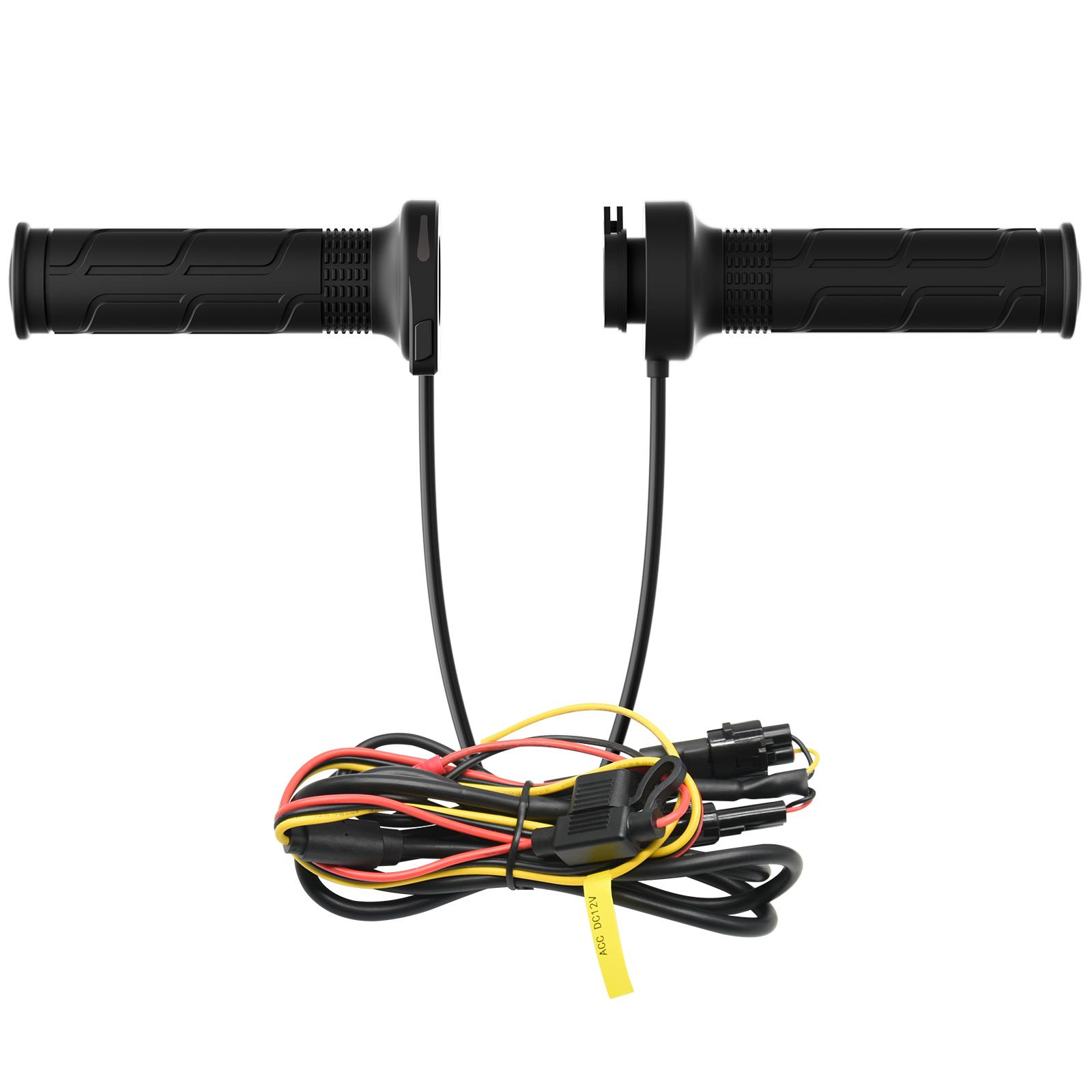 

1 Pair Universal Motorcycle Hand Heated Grips Electric Molded Grips Scooter Hand Warmer 22mm motocross 5 Gear Adjustable Hot Gri