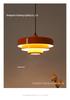 Vintage Danish Rainbow Pendant Light for Dining, Study, Bar, or Restaurant