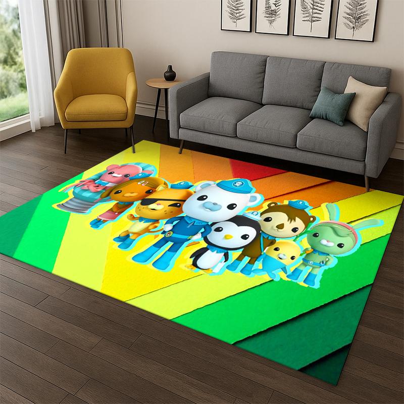 Cute Cartoon The Octonauts Barnacles Carpet Rug for Bedroom Living Room Sofa Doormat Home Decor,Kid game Area Rug Non-slip gift
