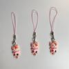Lovely Cartoon Cat Key Chain Charming Feline Pendant Anti-Lost Chain Jewelry