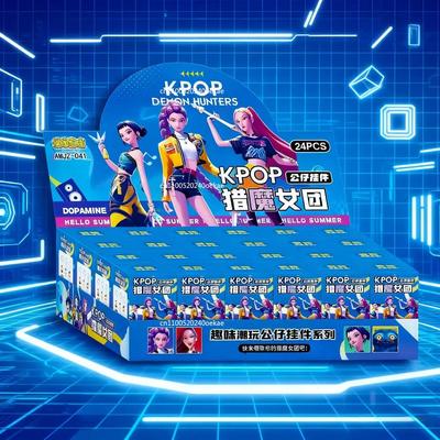 24Pcs Random Blind Box Anime KPop Demon Hunters Girl Group RUMI MIRA ZOEY Figure Action Pvc Models Toy Ornaments Gifts