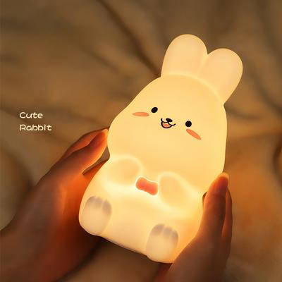 LED Rabbit Light USB Charging Home Decoration Bedroom Nightlight Children's Sleep Aid Light