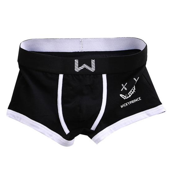 Muži Boxerské spodní prádlo Středně rostoucí elastický široký pás Šortky Kalhotky Kreslený potisk Slim Fit Spací prádlo
