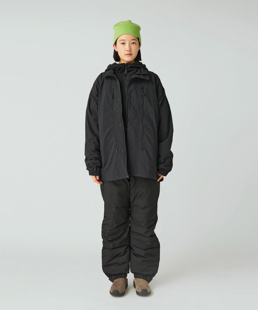 Snow Peak Nylon Tussah Utility Storage Jacket Outer Jacket for Men and Size L JK-25AU008 Women, Black,