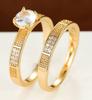 Gold Wedding Rings Steel Pair Gold Plated S.17/19