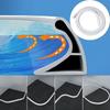 1pc 1m 4cmX3cm Shower Water Dam Self Adhesive Dry Wet Separation Shower Threshold Flexible Silicone Water Dam Guard Shower Edge