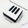 Figurină Clicker Tastatură Pian Imprimată 3D Tip Apăsare Relaxantă Jucărie Fidget Potrivită Pentru Birou Jocuri de Petrecere Apăsător Taste Muzicale