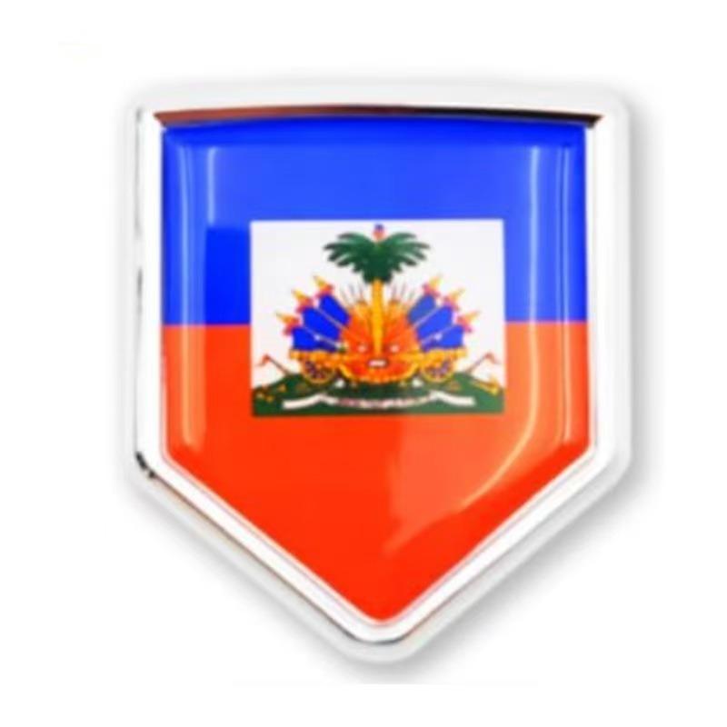Metal Car Emblems of National Flags 3D National Flag Car Stickers Cross-border Mini Flag Badges