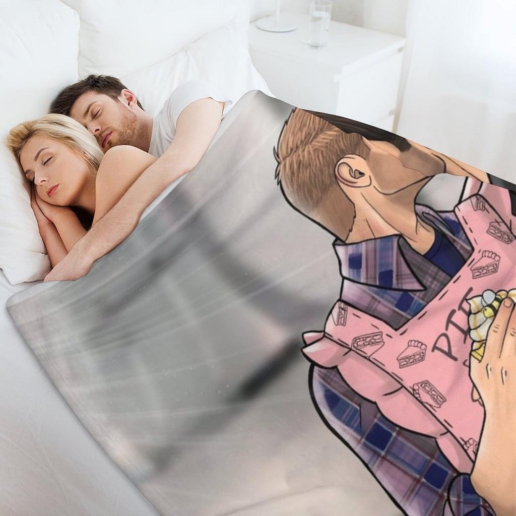 Cupcakes and Kittens Throw Blanket Hair Vintage Furrys Plush Blankets