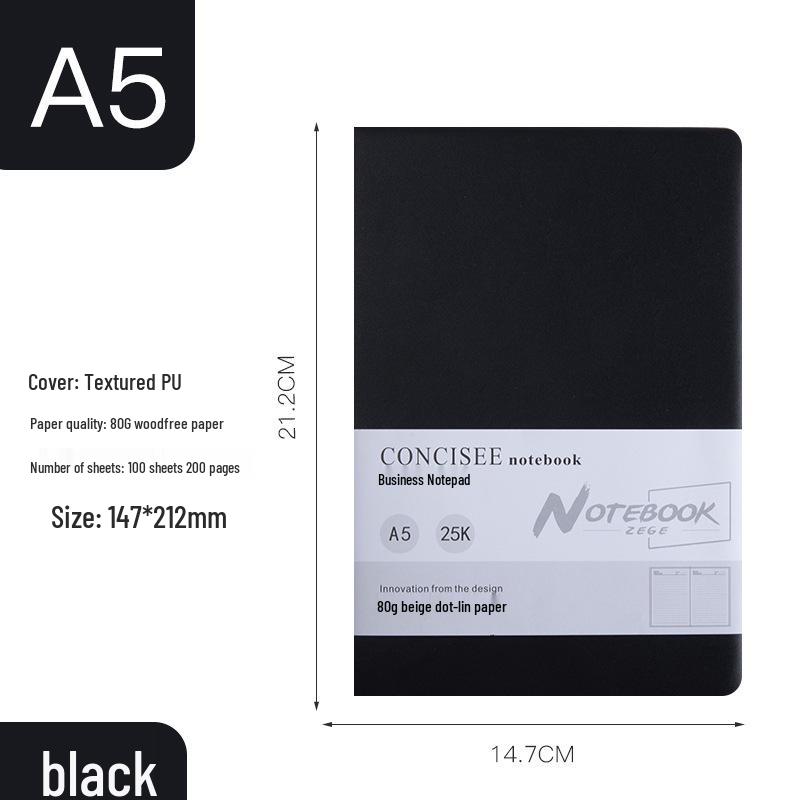 Premium A5 Notebook: Thick, Simple, Creative Business Diary with Customized Logo