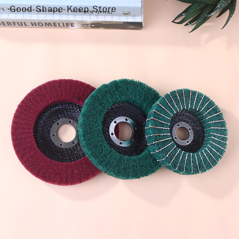Exceptional Quality 5-Inch Non-Woven Nylon Fiber Grinding Wheel for Angle Grinder - Perfect for Metal and Wood - 100/115/125mm