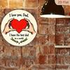 Metal Wall Art Poster Dad Gift from Daughter Son Father Love