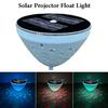 Solar Floating Pool Lights, Waterproof Automatic Switch Floating Lighting, with Smart Sensor Control Color-Changing Projection Pool Light