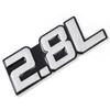 3D Metal Car Sticker 2.0L 2.2L 2.3L 2.4L 2.5L 2.8L 3.0L 3.5L Logo Emblem Badge Decals for BMW Audi Volkswagen Ford Toyota Honda